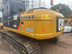 Caterpillar 320D2L crawler excavator, rear three-quarter view