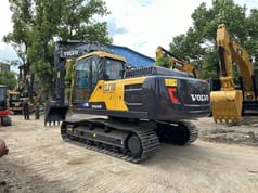 2024 Volvo EC210D crawler excavator, rear three-quarter view 2024 Volvo EC210D crawler excavator, rear three-quarter view