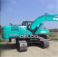 2026 Kobelco SK220XD crawler excavator, side profile view 2026 Kobelco SK220XD crawler excavator, side profile view