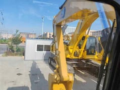 Caterpillar 315D crawler excavator, view from cab