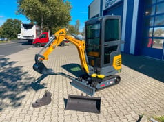 Kubota BK1250KSR mini excavator, side view Kubota BK1250KSR mini excavator, side view