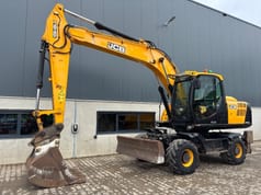 2018 JCB JS160W wheel excavator, side profile view 2018 JCB JS160W wheel excavator, side profile view