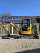 2023 XCMG XE35E mini excavator, side view