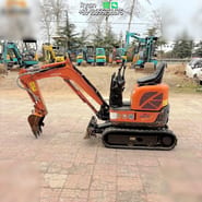 Hitachi ZX8U-2 mini excavator, side view Hitachi ZX8U-2 mini excavator, side view