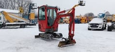 2017 Yanmar SV18 mini excavator, front three-quarter view 2017 Yanmar SV18 mini excavator, front three-quarter view