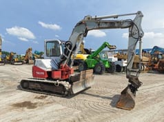 2003 Takeuchi TB80FR mini excavator, side view