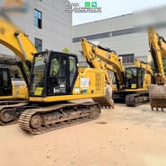 2021 Caterpillar 320GC crawler excavator, side profile view