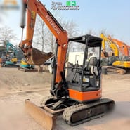 2015 Hitachi ZX30U-5A mini excavator, front three-quarter view