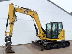 2019 Caterpillar 308C mini excavator, side profile view