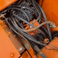 2021 Doosan DH150W-7 wheel excavator engine compartment view