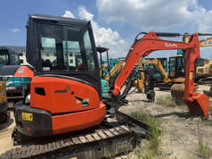 2022 Kubota U35-5 mini excavator, side profile view