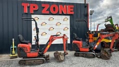 2018 Kubota K008-3 mini excavator, side view