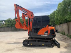 2022 Doosan DX60-9C crawler excavator, side view