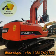 2022 Doosan DH225LC-7 crawler excavator rear three-quarter view 2022 Doosan DH225LC-7 crawler excavator rear three-quarter view