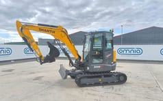 2026 Shantui SE58SR mini excavator, side profile view