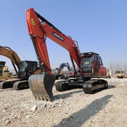 2024 Doosan DX225LCA crawler excavator, front three-quarter view 2024 Doosan DX225LCA crawler excavator, front three-quarter view
