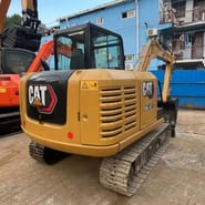 2018 Caterpillar 305.5E2 crawler excavator, rear three-quarter view 2018 Caterpillar 305.5E2 crawler excavator, rear three-quarter view