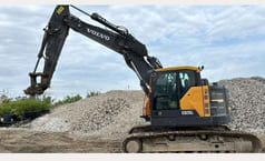 2019 Volvo ECR235EL crawler excavator side view 2019 Volvo ECR235EL crawler excavator side view