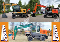 2012 Hitachi ZX140W-3 wheel excavator side view 2012 Hitachi ZX140W-3 wheel excavator side view