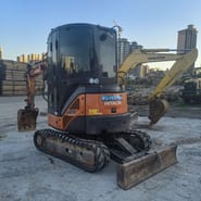 2024 Hitachi ZX30U-2 mini excavator, front three-quarter view 2024 Hitachi ZX30U-2 mini excavator, front three-quarter view