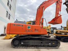 2018 Hitachi Zaxis 350 crawler excavator side view