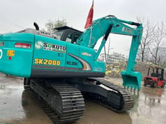 2023 Kobelco SK200D crawler excavator rear three-quarter view 2023 Kobelco SK200D crawler excavator rear three-quarter view