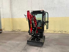 Vicsec VC13CD mini excavator, front three-quarter view