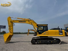 Komatsu PC300 crawler excavator, side view
