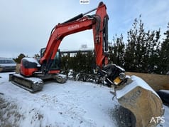 2018 Kubota KX080-4A crawler excavator side view 2018 Kubota KX080-4A crawler excavator side view