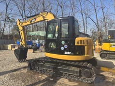 2020 Caterpillar 308C CR mini excavator, side view
