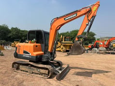 2020 Doosan DX60E-9C crawler excavator side view