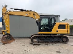 2020 Caterpillar 317 GC crawler excavator, side view