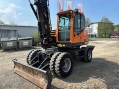 2020 Yanmar TW 110 wheel excavator, front three-quarter view