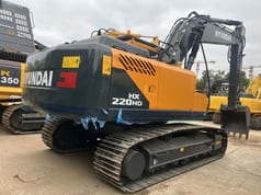 2025 Hyundai HX220HD crawler excavator rear three-quarter view 2025 Hyundai HX220HD crawler excavator rear three-quarter view