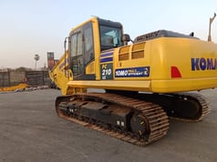 2024 Komatsu PC210 LC crawler excavator, rear three-quarter view