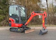 2015 Kubota KX016-4 mini excavator, side view