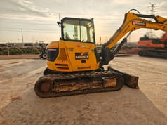 2019 JCB 85Z mini excavator, side view