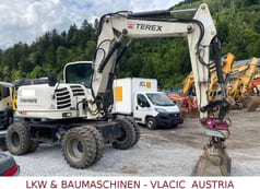 2010 Terex TW 110 wheel excavator, side view 2010 Terex TW 110 wheel excavator, side view