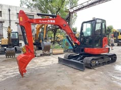 2024 Kubota KX155-5 mini excavator, side view