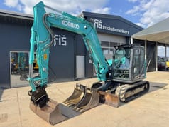 2020 Kobelco SK85MSR-7 mini excavator side view 2020 Kobelco SK85MSR-7 mini excavator side view