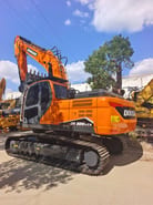 2024 Doosan DX225LCA crawler excavator, rear three-quarter view 2024 Doosan DX225LCA crawler excavator, rear three-quarter view