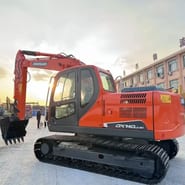 2020 Doosan DX140LC-9C crawler excavator, side view 2020 Doosan DX140LC-9C crawler excavator, side view