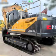 2023 Hyundai R220LC-9S crawler excavator, rear three-quarter view