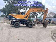 2022 Hyundai R210W-9 wheel excavator, side view