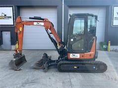 2023 Hitachi ZX33U-6 mini excavator, side profile view