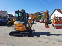 XCMG XE27E mini excavator side view XCMG XE27E mini excavator side view