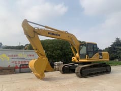 2022 Komatsu PC300-7 crawler excavator, side profile view