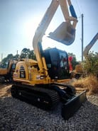 Komatsu PC70-8 crawler excavator, side view
