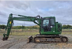 2018 Komatsu PC138US-11 crawler excavator, side profile view