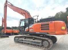 2023 Hitachi Zaxis 350-7 crawler excavator, side view